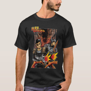 A.A.I. Wars image comique t-shirt noir