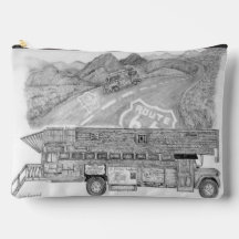 Bus sur une pochette accessoire