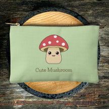 Cute pochette Zipped De Champignons