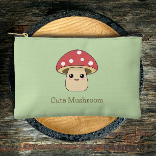 À Accessoires Cute pochette Zipped De Champignons