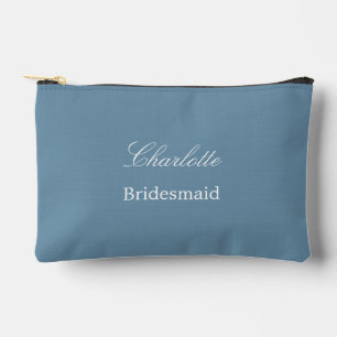 À Accessoires Élégante pochette d'accessoires bleu Dusty