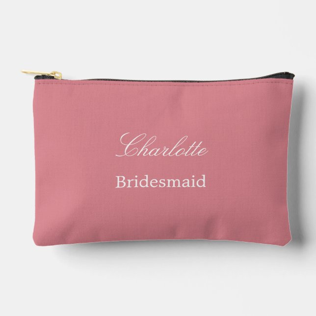 À Accessoires Élégante Pochette d'accessoires rose pâle (Recto)