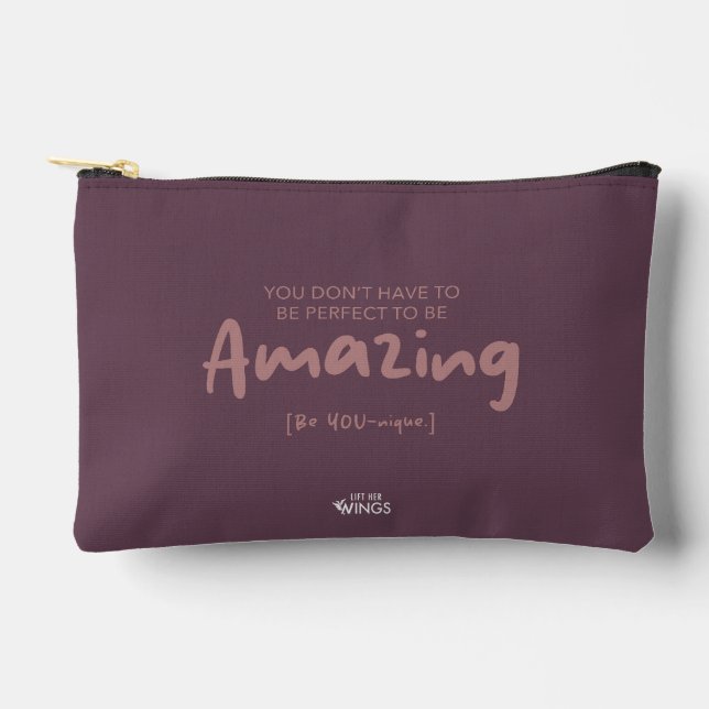 À Accessoires Extraordinaire [Soyez unique] — Pochette zippée (Recto)