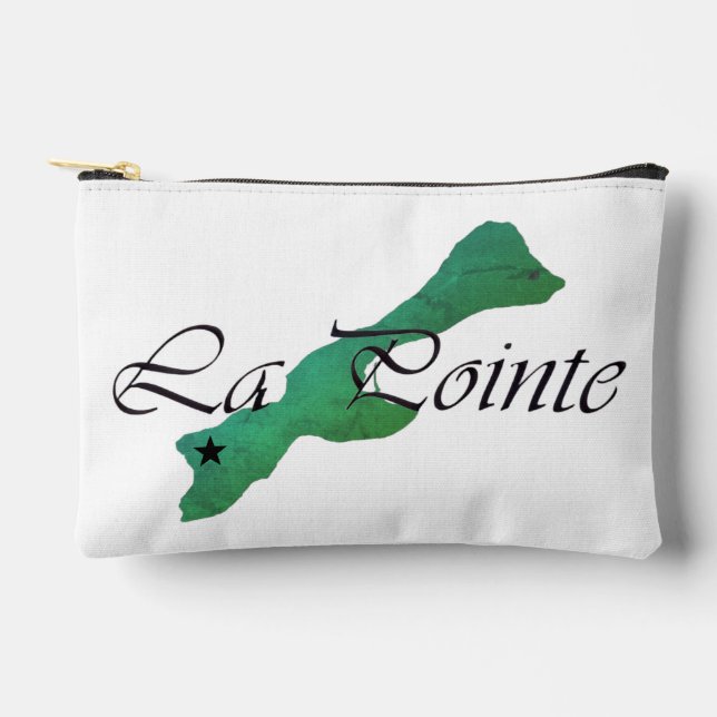 À Accessoires La Pointe étoile pochette verte Isla petite fermet (Recto)