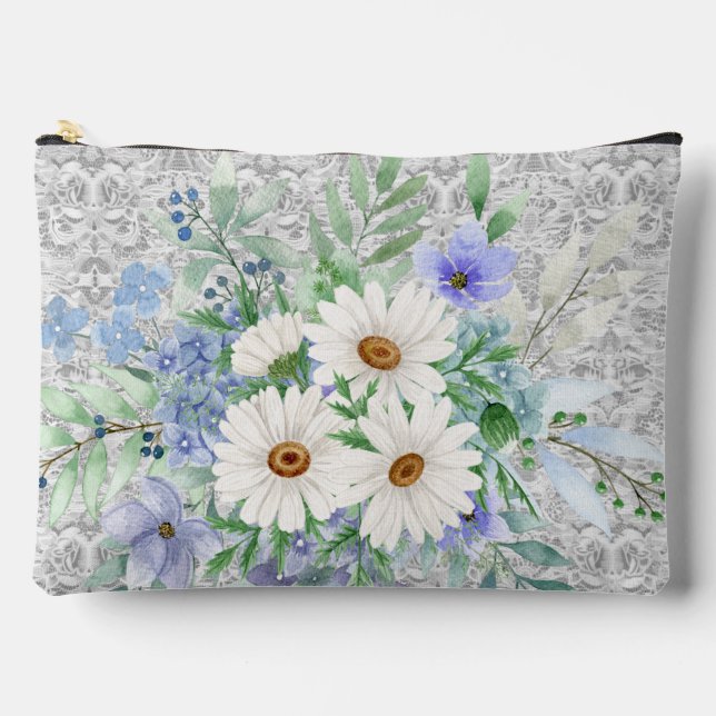 À Accessoires Mélange de marguerites et pochette cosmétique Flor (Recto)