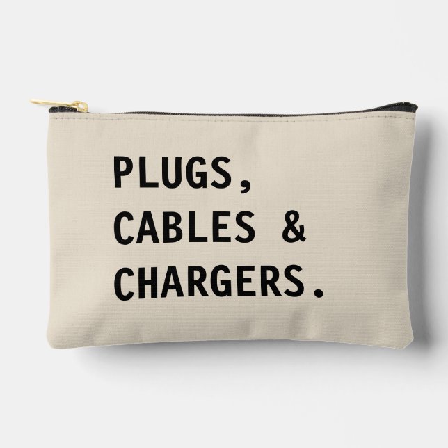 À Accessoires Organisateur de chargeur et de câble, pochette de  (Recto)