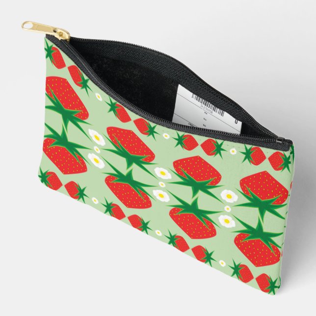 À Accessoires Petite pochette de fraises (Ouvrir)