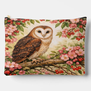 À Accessoires Pochette Accessoire Chouette Effraie dans un Arbre