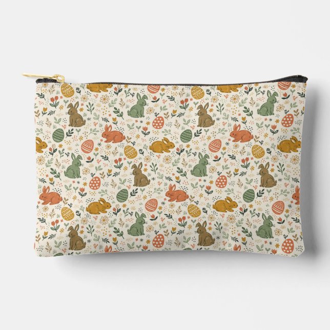 À Accessoires Pochette Accessoire de Lapins de Printemps Dessiné (Recto)