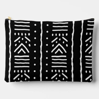 À Accessoires Pochette Accessoire en Mudcloth Noir Africain - Fe