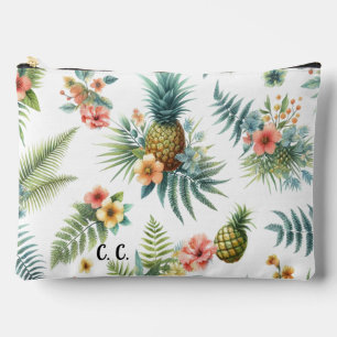 À Accessoires Pochette Accessoire Fleurs Tropicales Ananas