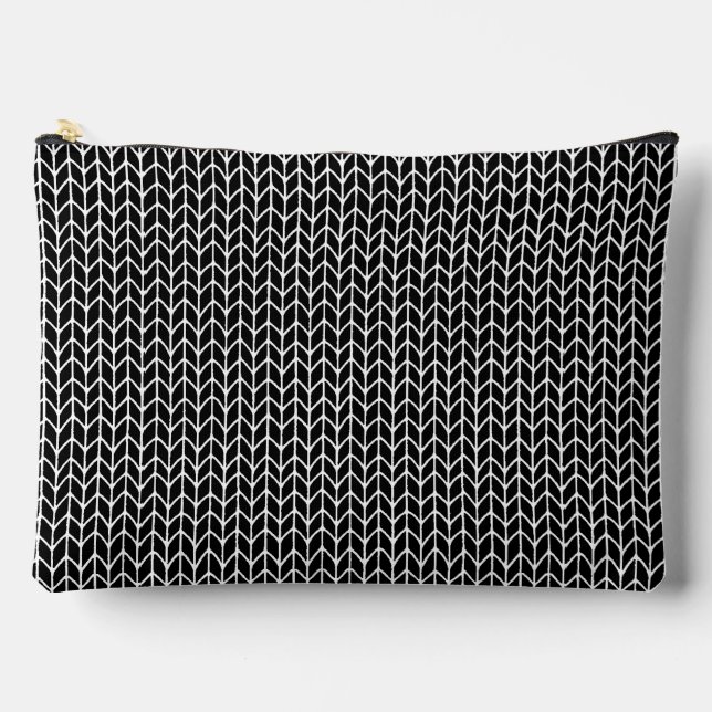 À ACCESSOIRES POCHETTE ACCESSOIRE GRANDE MAILLE NOIRE (Recto)
