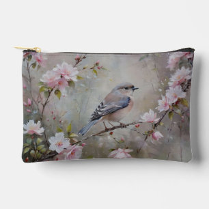 À Accessoires Pochette Accessoire Imprimé Oiseaux Floraux
