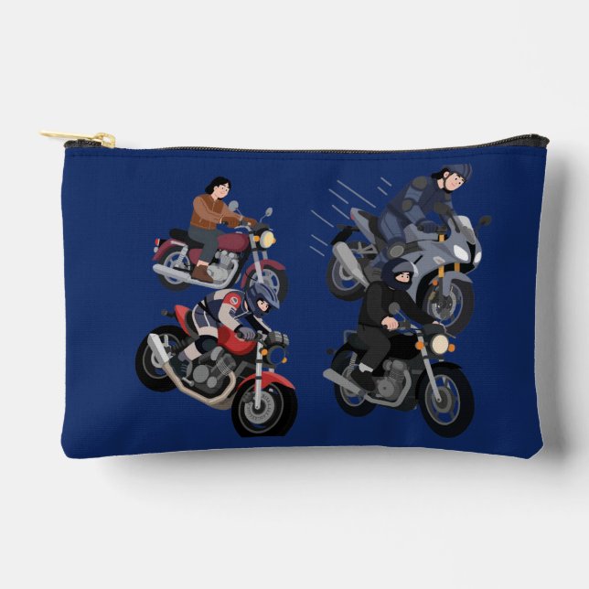 À Accessoires Pochette bleue Accessoire Moto et Voitures de cour (Recto)