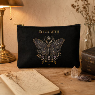 À Accessoires Pochette botanique sombre céleste personnalisée