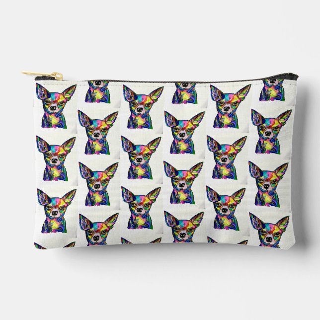 À Accessoires Pochette Chihuahua Love (Recto)