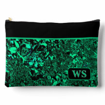Pochette cosmétique verte vibrante