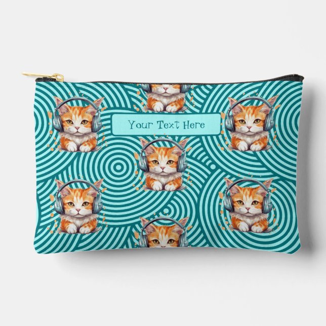 À Accessoires Pochette d'accessoires Coque Cat Adorable Personna (Recto)