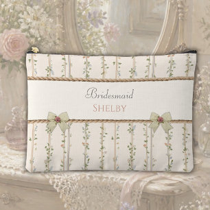 À Accessoires Pochette d'accessoires floraux pour demoiselle d'h