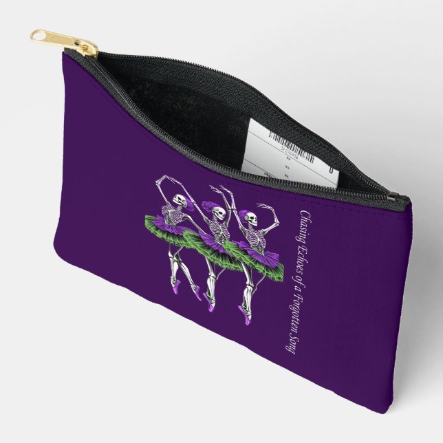 À Accessoires Pochette de ballerine squelette Violet Vert Danse  (Ouvrir)