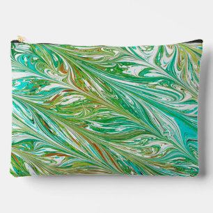 À Accessoires Pochette de cosmétiques « Feathered Green Design »