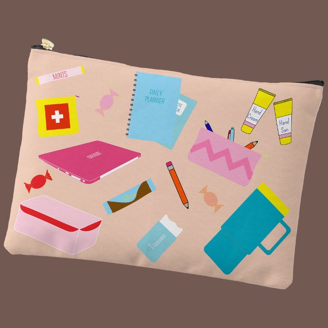 À Accessoires Pochette de Fournitures Indispensables pour Enseig (Teacher Pouch Beige)