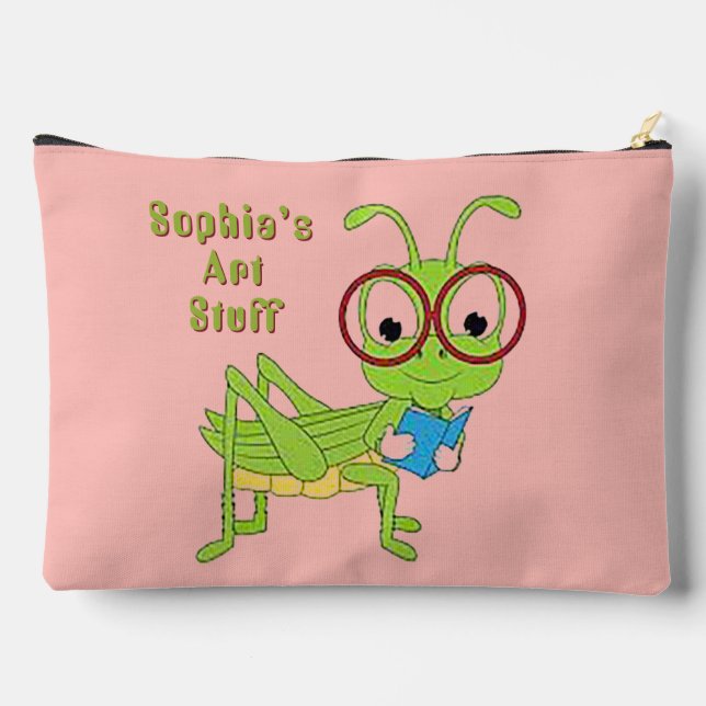 À Accessoires Pochette de fournitures scolaires Green Bug (Verso)
