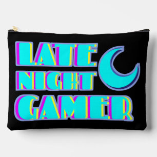 À Accessoires Pochette de jeu Neon Glitch Gamer Synthwave Tech