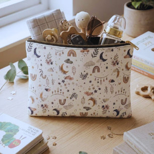 À Accessoires Pochette de Maquillage Bohème Céleste  Lune et Éto