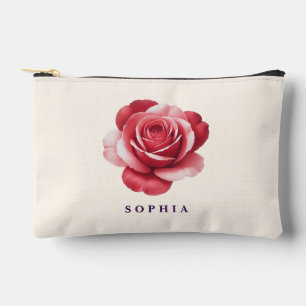 À Accessoires Pochette de Maquillage Rose Rouge Personnalisée Él