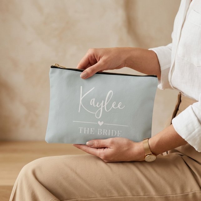 À Accessoires Pochette de Proposition Personnalisée pour Demoise (bride squad cosmetic pouch gift, bridal shower pouch favor gift, bachelorette party pouch gift,)