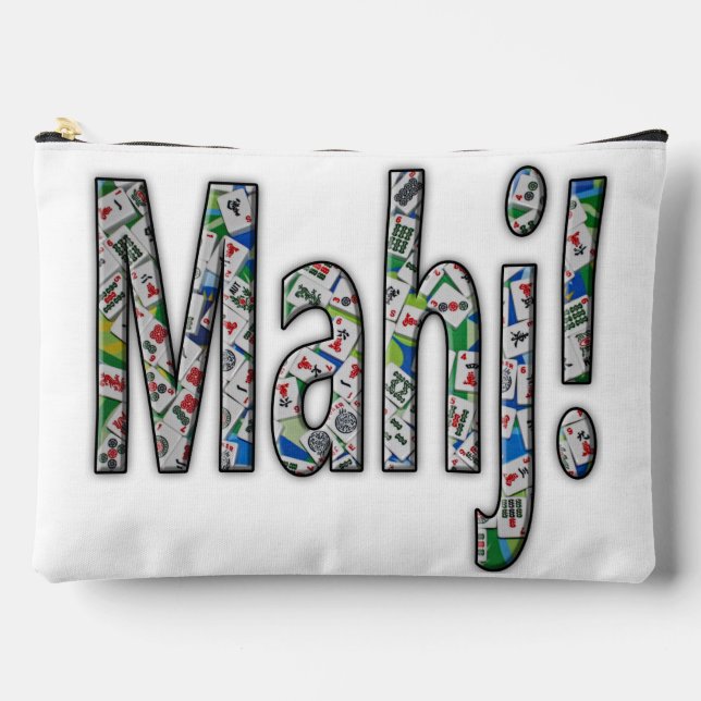 À Accessoires Pochette de tuiles de Mahjong - Mahj! (Recto)