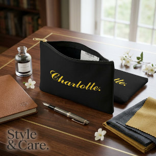 À Accessoires Pochette de voyage personnalisée avec nom personna