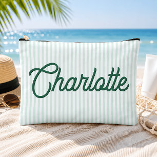 À Accessoires Pochette de voyage personnalisée vert sauge menthe