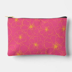 À Accessoires Pochette de Zipper Rose