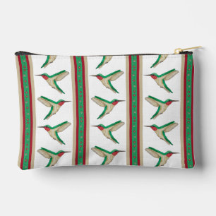 À Accessoires Pochette de Zipper Stripe de colibri