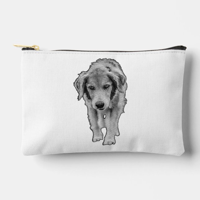 À Accessoires Pochette élégante avec jeune retriever (Recto)