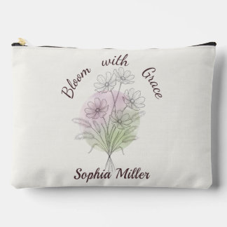 À Accessoires Pochette florale personnalisée Cosmos botanique av