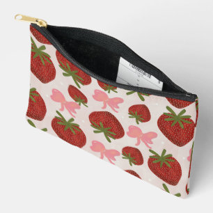 À Accessoires Pochette fraises et rubans