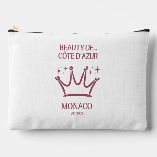 À Accessoires Pochette Monaco Cote d’ Azur Crown Luxe 1965 (Recto)
