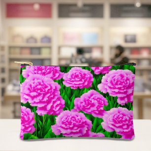 À Accessoires Pochette Œillets Roses