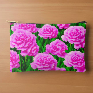 À Accessoires Pochette Œillets Roses