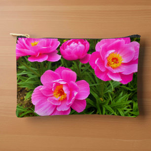 À Accessoires Pochette Pivoines Roses