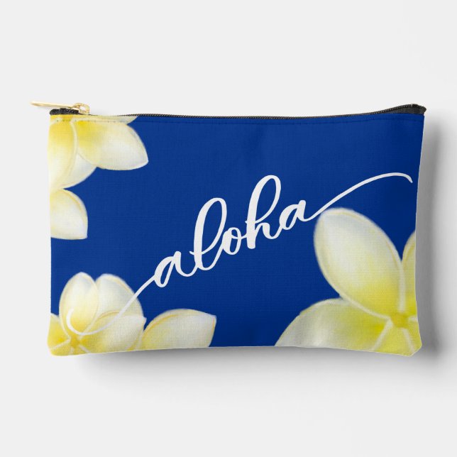 À Accessoires Pochette Plumeria Aloha (Recto)