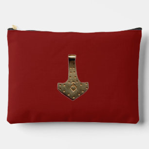 À Accessoires Pochette rouge Gold Thor Hammer