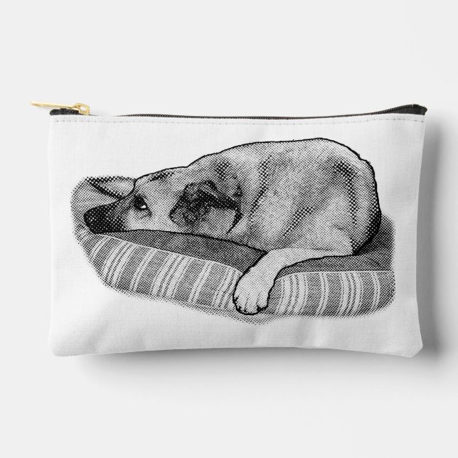 À Accessoires Toucher doux, pochette Manga Chien (Recto)