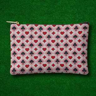À Accessoires Vintage Jouer Cartes Couleurs Pochette Zipped