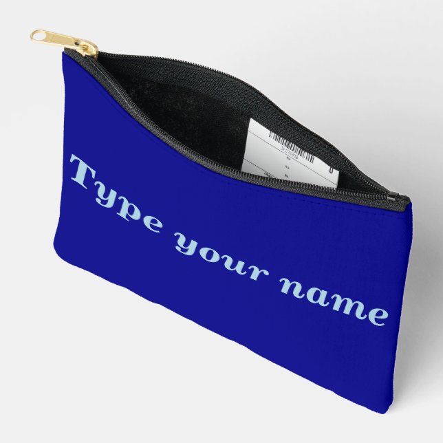 À Accessoires Votre nom sur pochette bleue (Ouvrir)