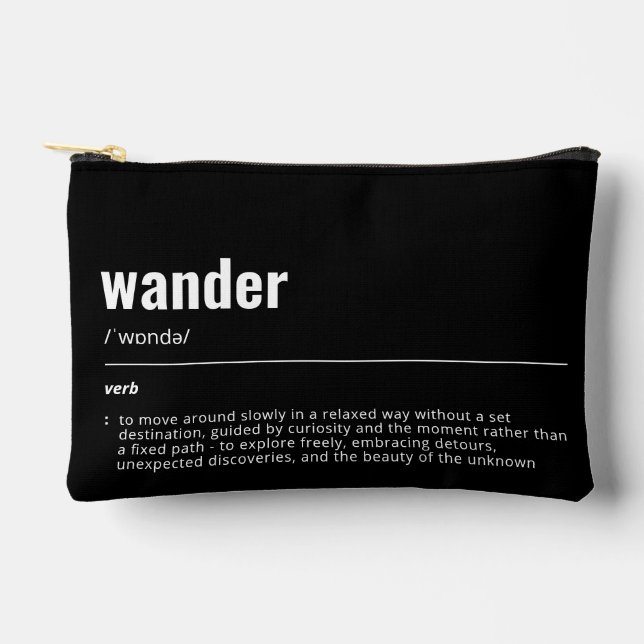 À Accessoires WanderTag - Pochette de câble de marche (Recto)