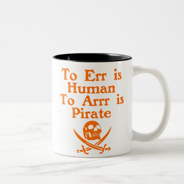 À Arrr est les tasses de café de pirate (Droit)